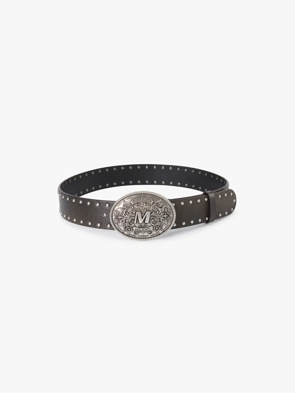 Miss Sixty Embossed læderbælte brunette brown nitter