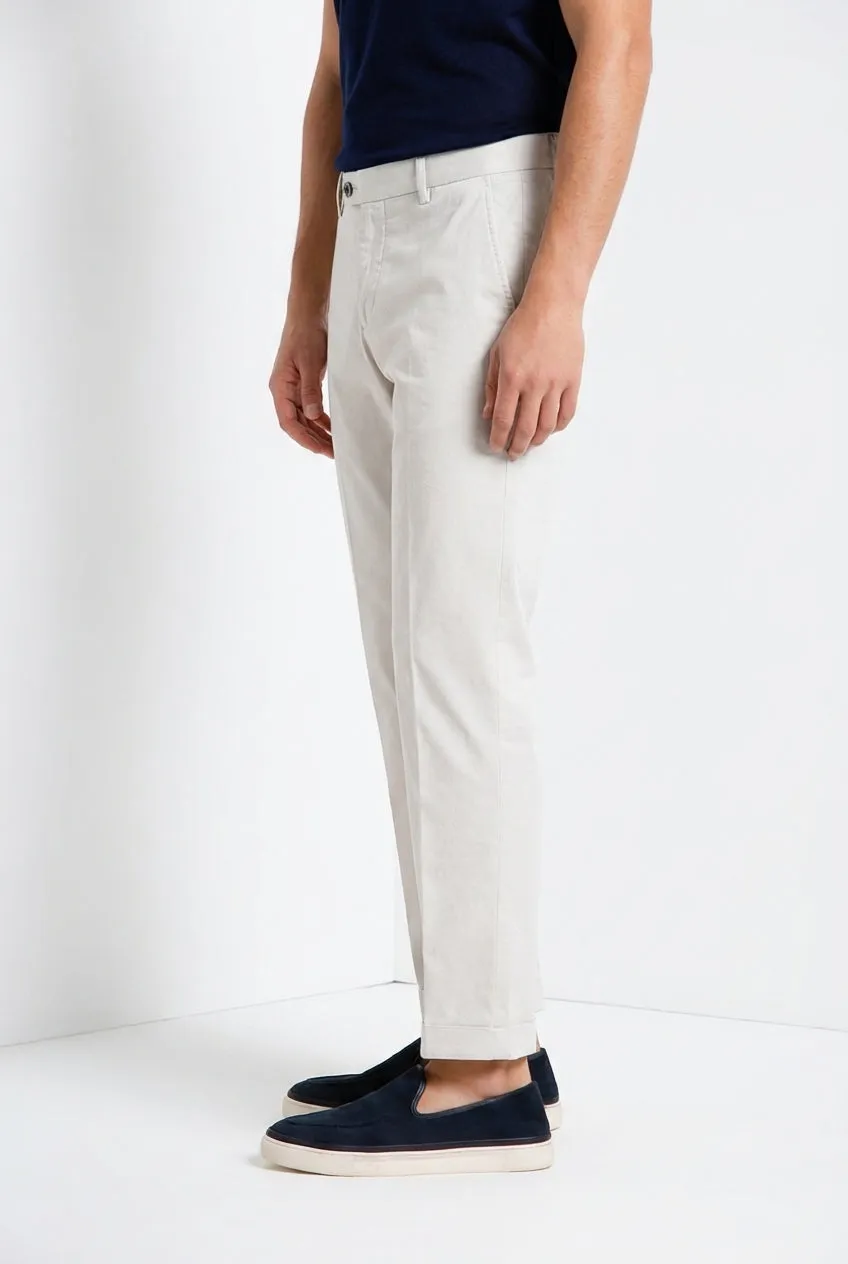 Mason's Torino Flex chinos lysegrå slim
