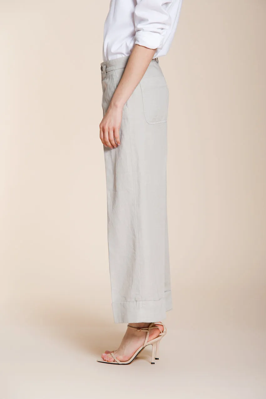 Mason's New York Studio Cropped chino lyseblå hør