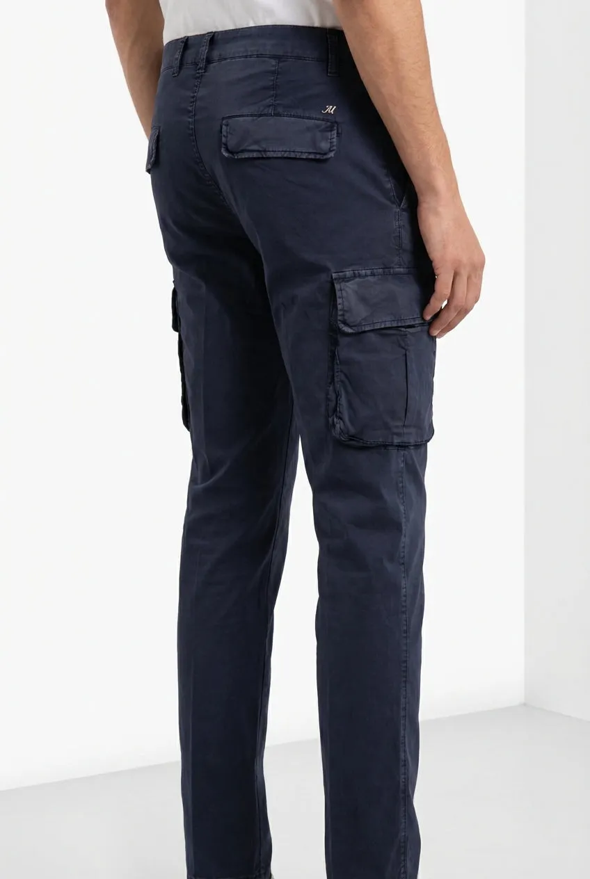 Mason's Chile Regular cargobukser lyseblå stretch
