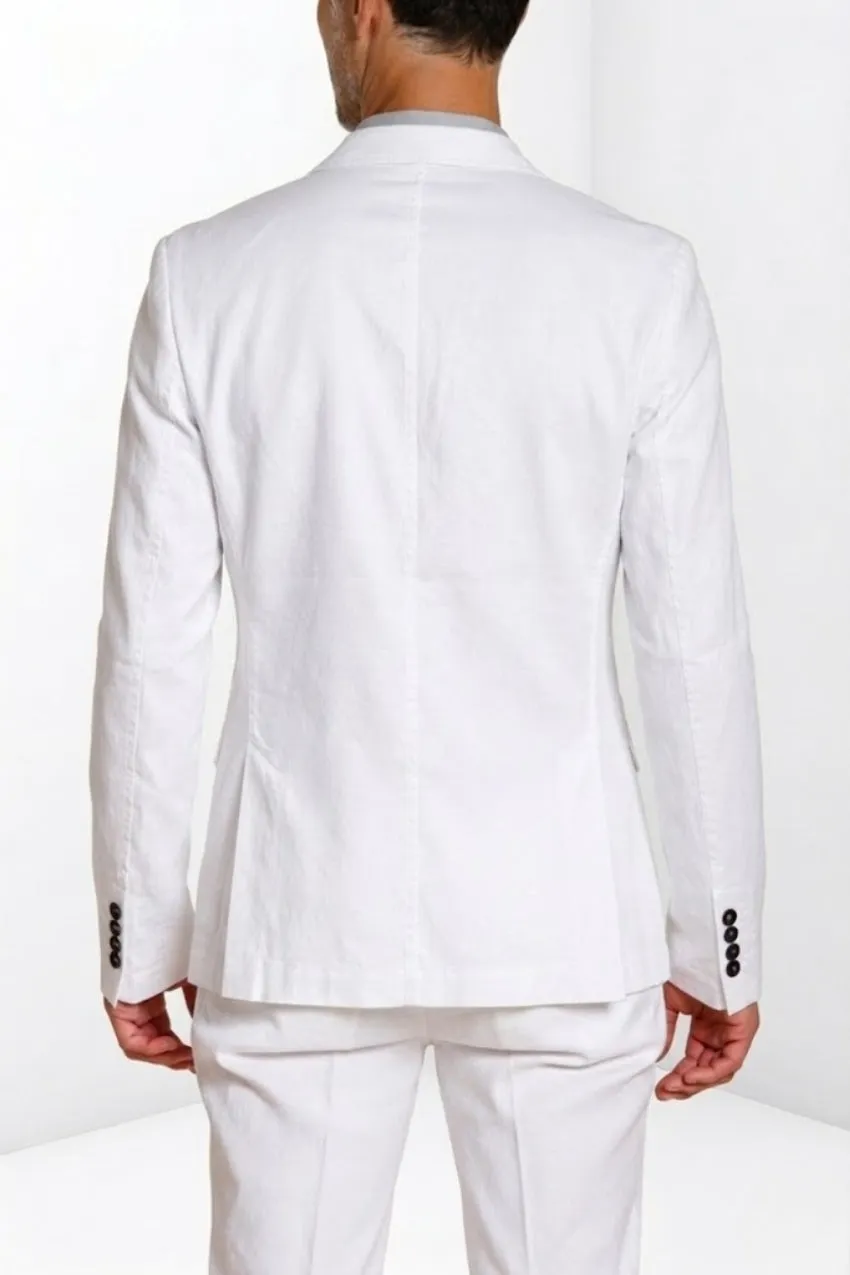 Mason's Da Vinci blazer hvid hør bomuld