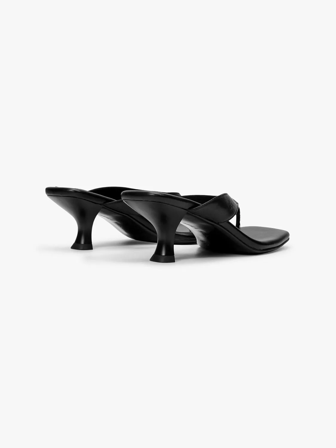 Miss Sixty Kitten Heel sko sort læder med tårem