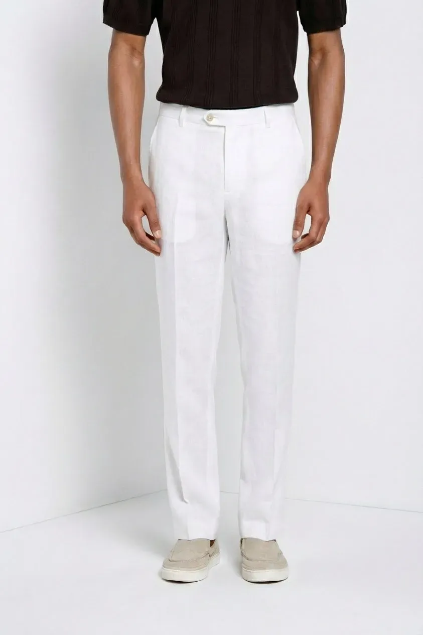 Mason's New York Icon Flex chinos hvid regular fit