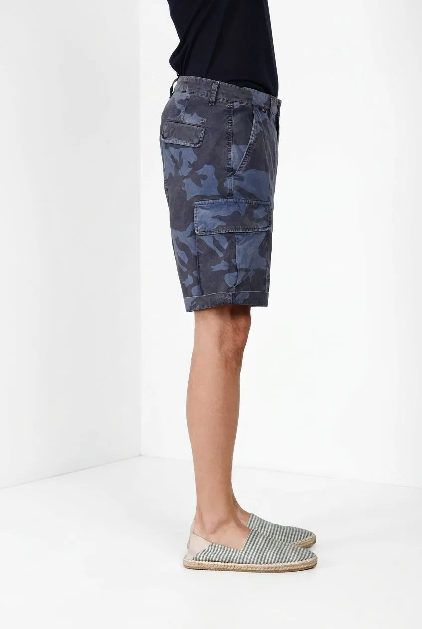 Mason's Chile M74 cargo shorts relaxed indigo