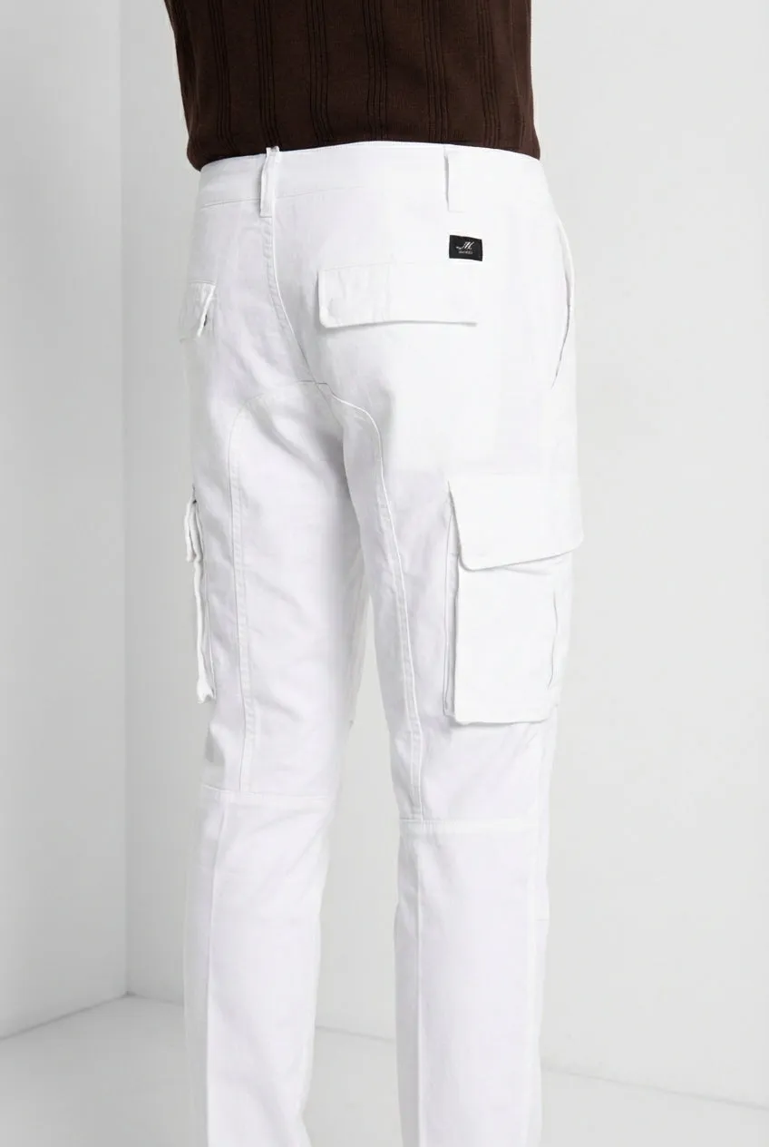 Mason's Chile cargobukser hvid extra slim bomuld