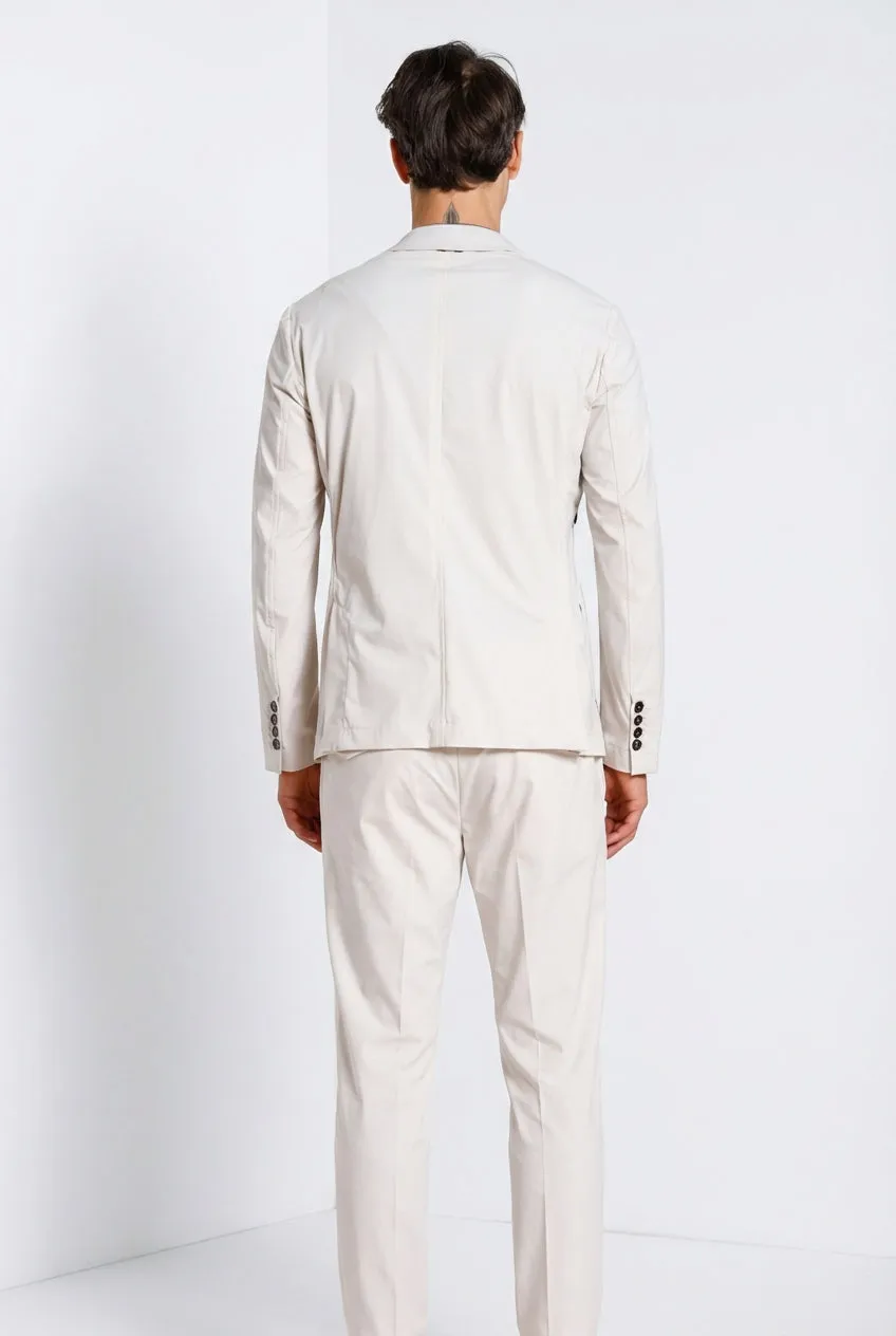 Mason's Da Vinci Tech Dynamic blazer beige stræk