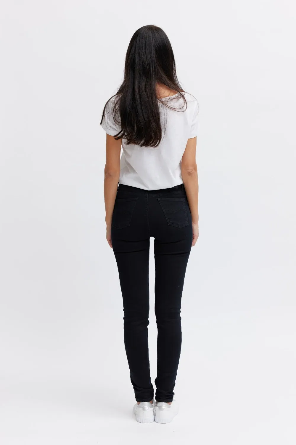 Organsk Breeze Black Sapphire (lll) skinny jeans sort stretch