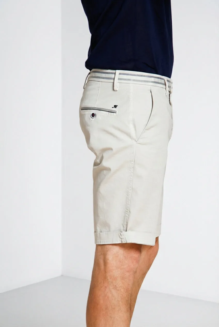 Mason's Torino Summer bermudashorts perlegrå slim