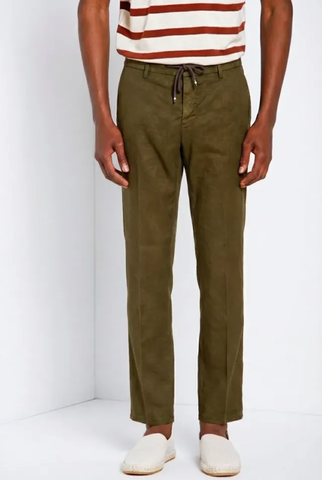 Mason's Milano Jogger chino bukser skovgrøn extra slim