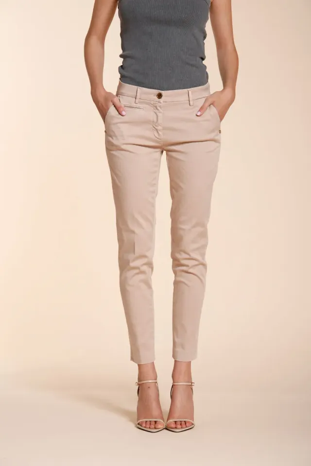Mason's New York Slim chinos rosa stretch satin