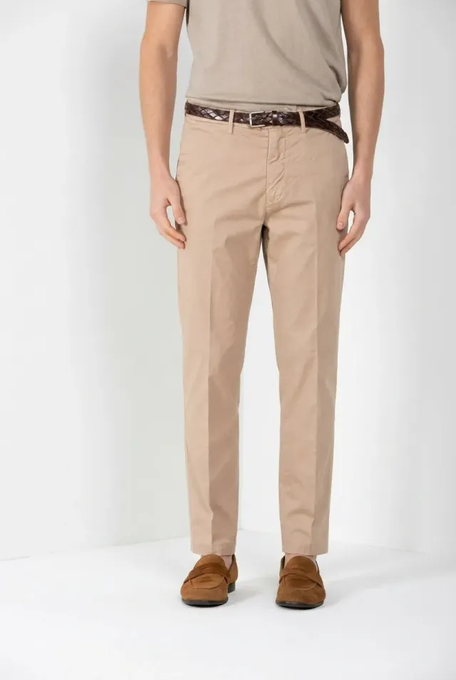 Mason's Boston chinos beige relaxed fit stretch