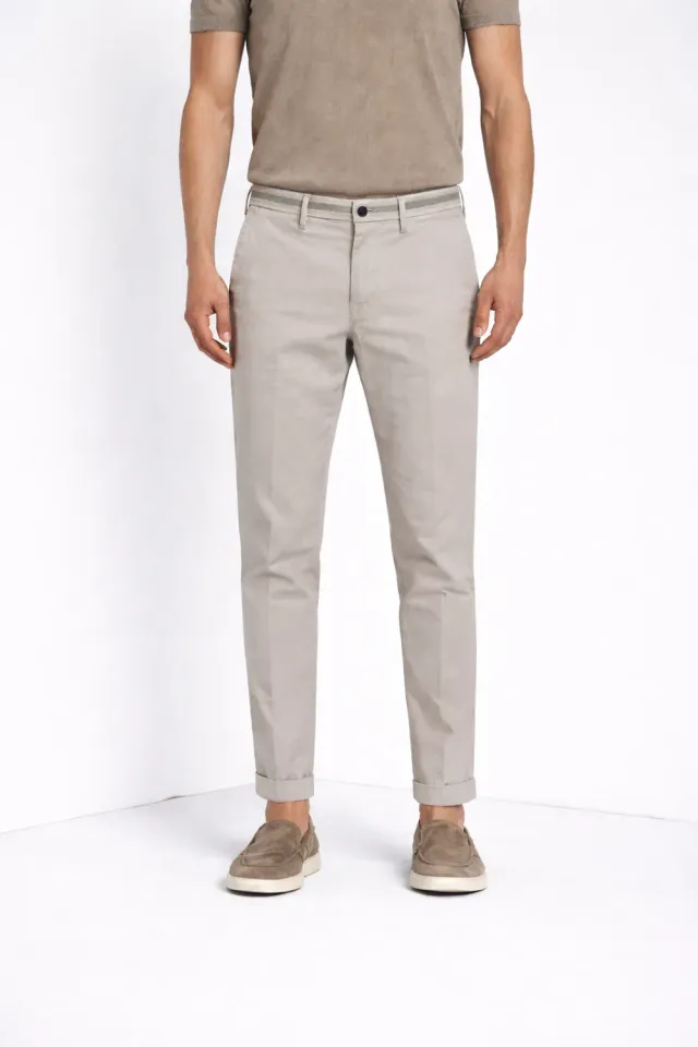 Mason's Torino Summer chino bukser hvid slim lyocell
