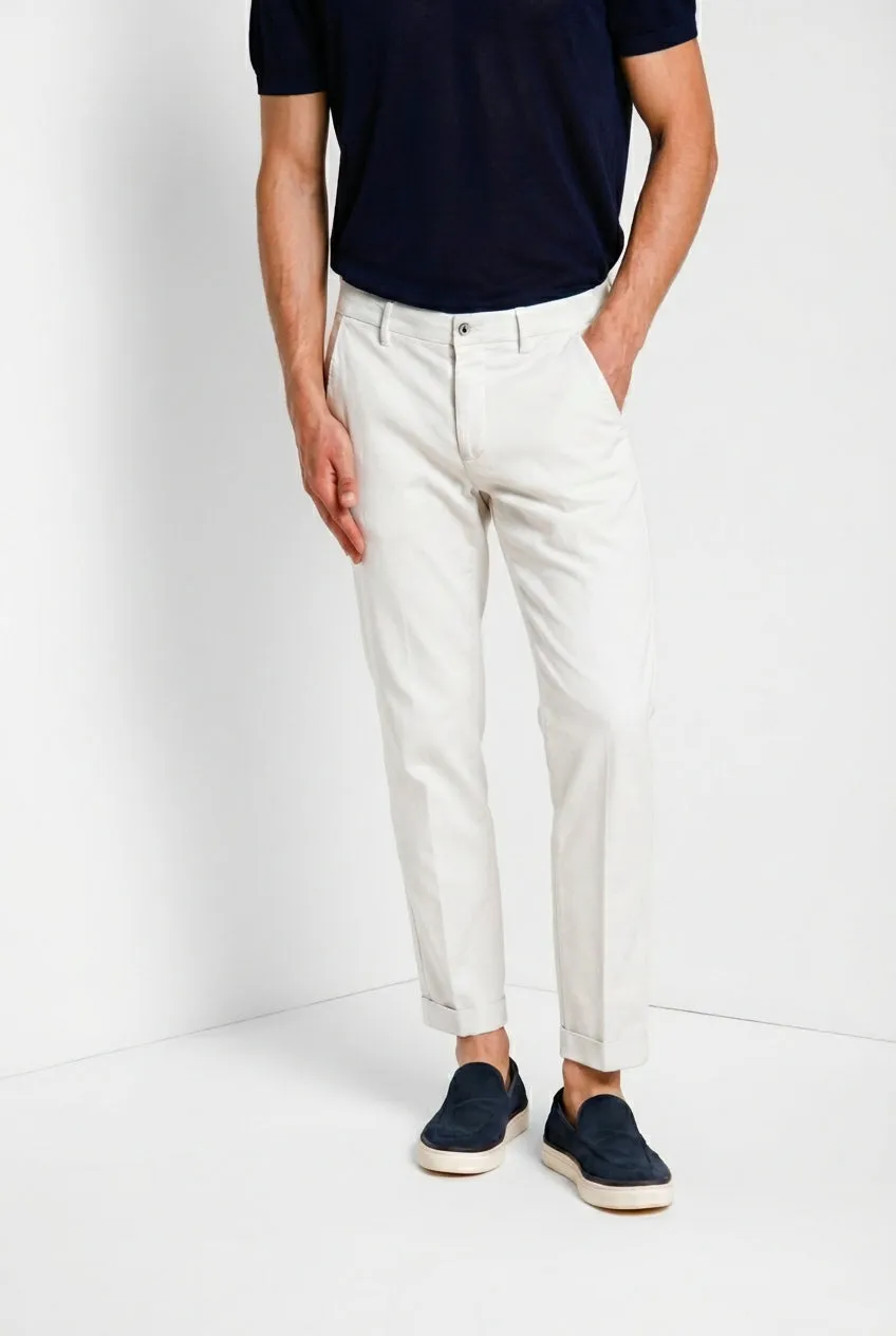 Mason's Torino Flex chinos lysegrå slim