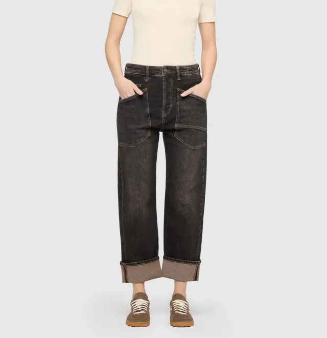 MAC Baggy 2321 straight jeans grå recycled stretch