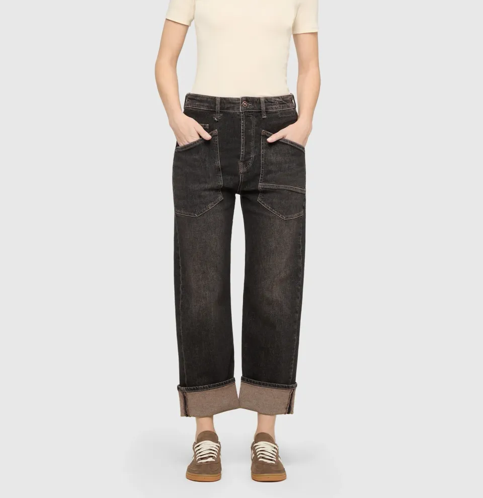 MAC Baggy 2321 straight jeans grå recycled stretch