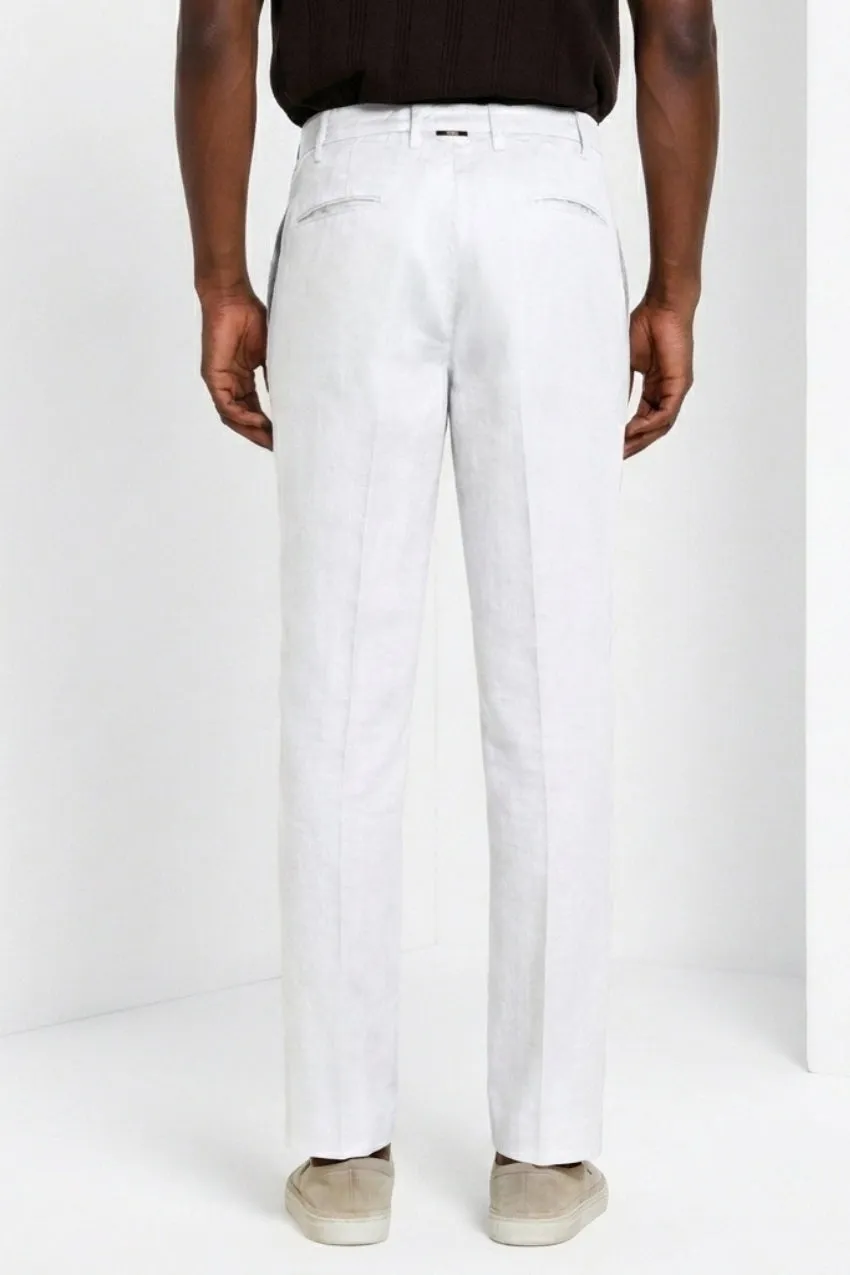 Mason's New York Icon Flex chinos hvid regular fit