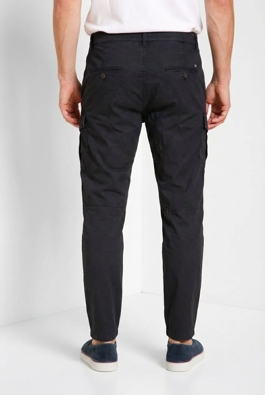 Mason's George Coolpocket cargobukser sort carrot fit stretch