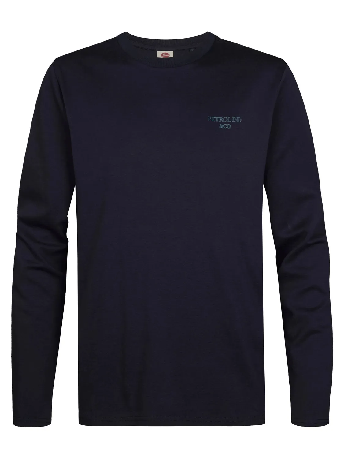 Petrol Industries Miller langærmet T-shirt Royal Navy bomuld
