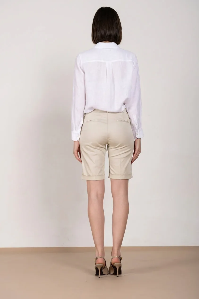 Mason's New York chino shorts stucco satin slim