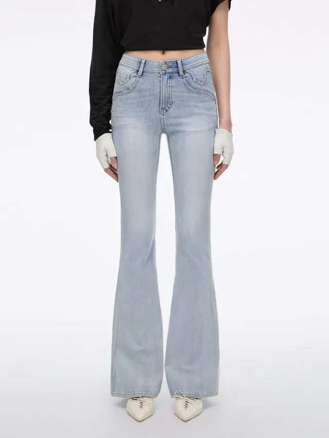 Miss Sixty Everyday Bella flare jeans lyseblå stretch