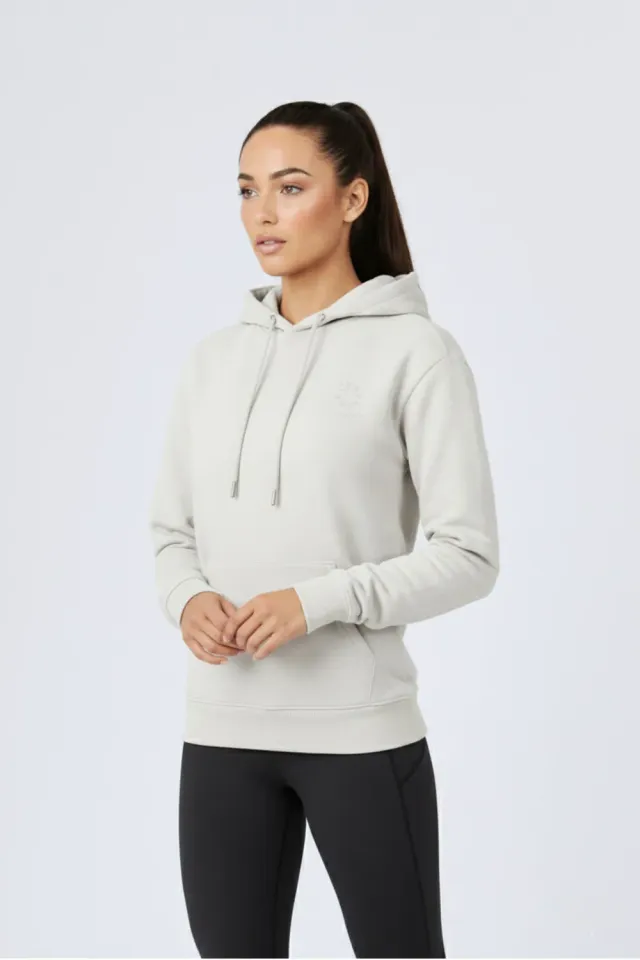 Organsk The Classic Organic hoodie hvid oversize