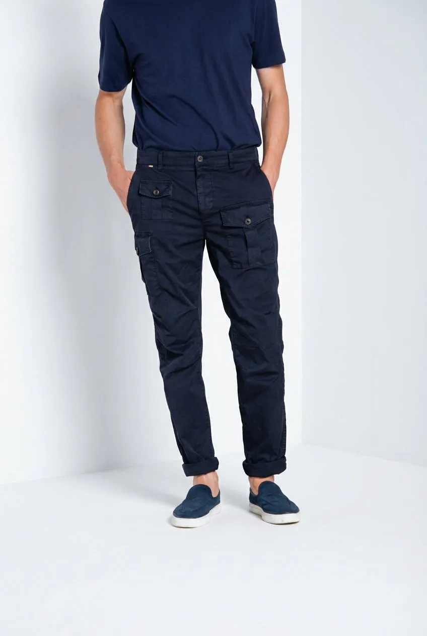 Mason's George Coolpocket cargobukser midnatsblå carrot fit
