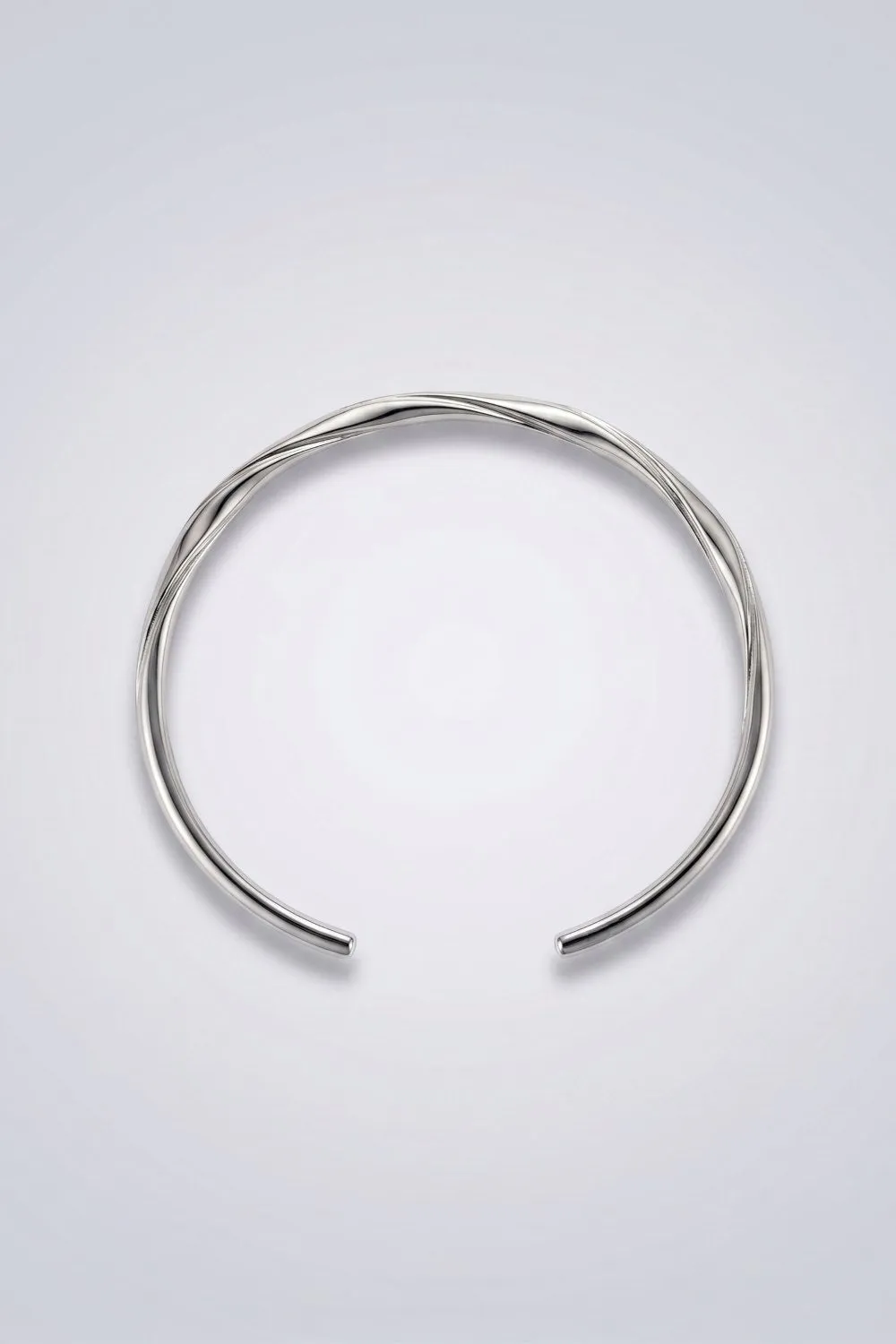 Organsk Essence Bangle armring sølv snoet