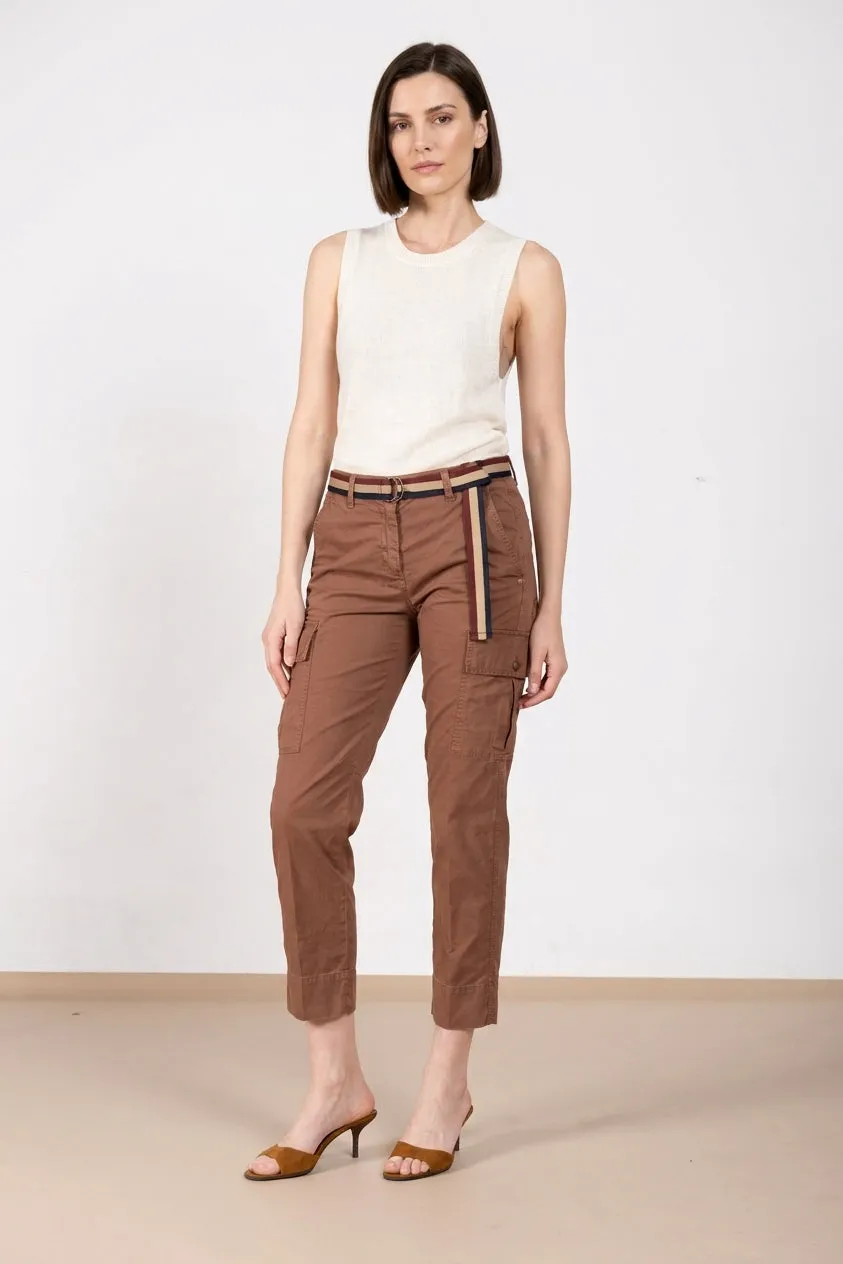 Mason's Marlene Cargo cargobukser brun stretch