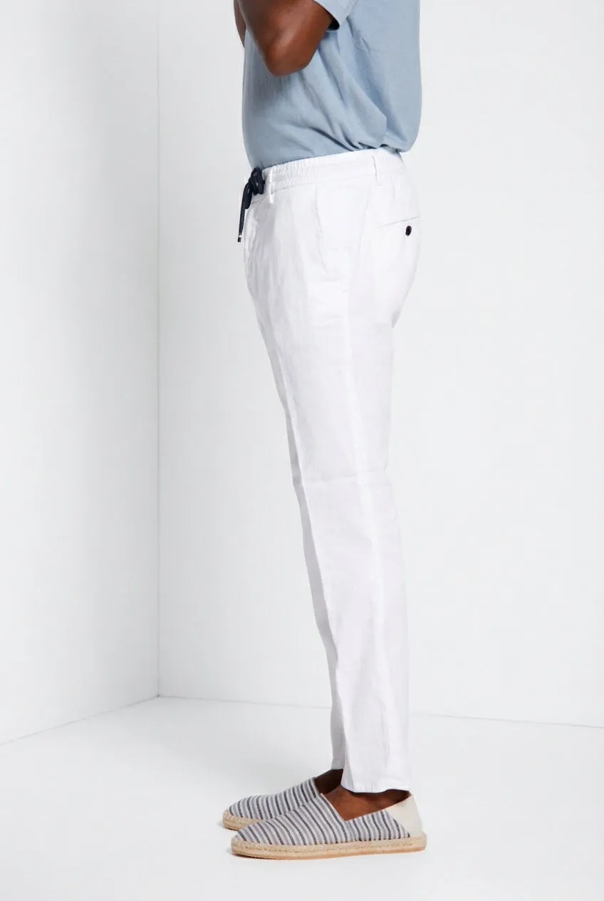 Mason's Milano Jogger chinobukser hvid hør
