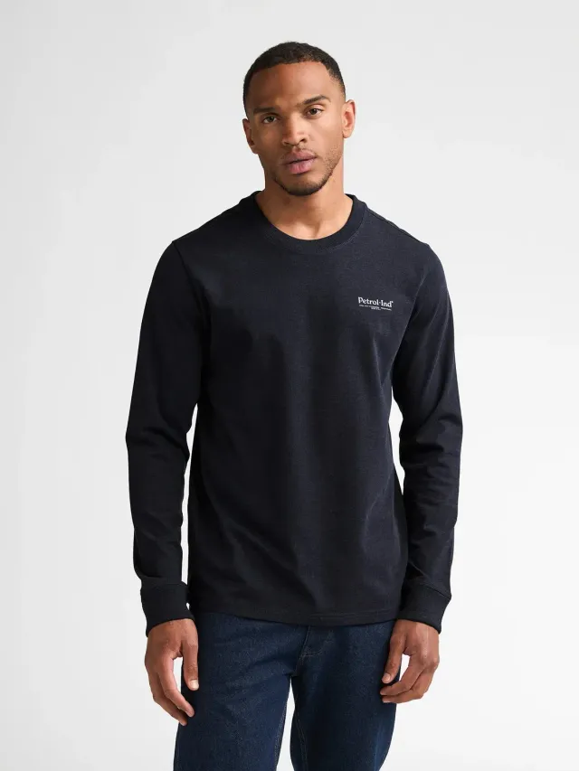 Petrol Industries Porter langærmet t-shirt brystprint