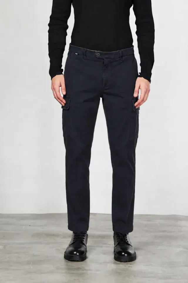 Mason's Chile cargobukser navy carrot – gabardine