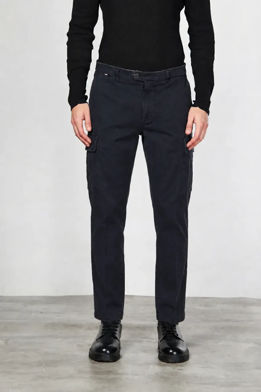 Mason's Chile cargobukser navy carrot – gabardine