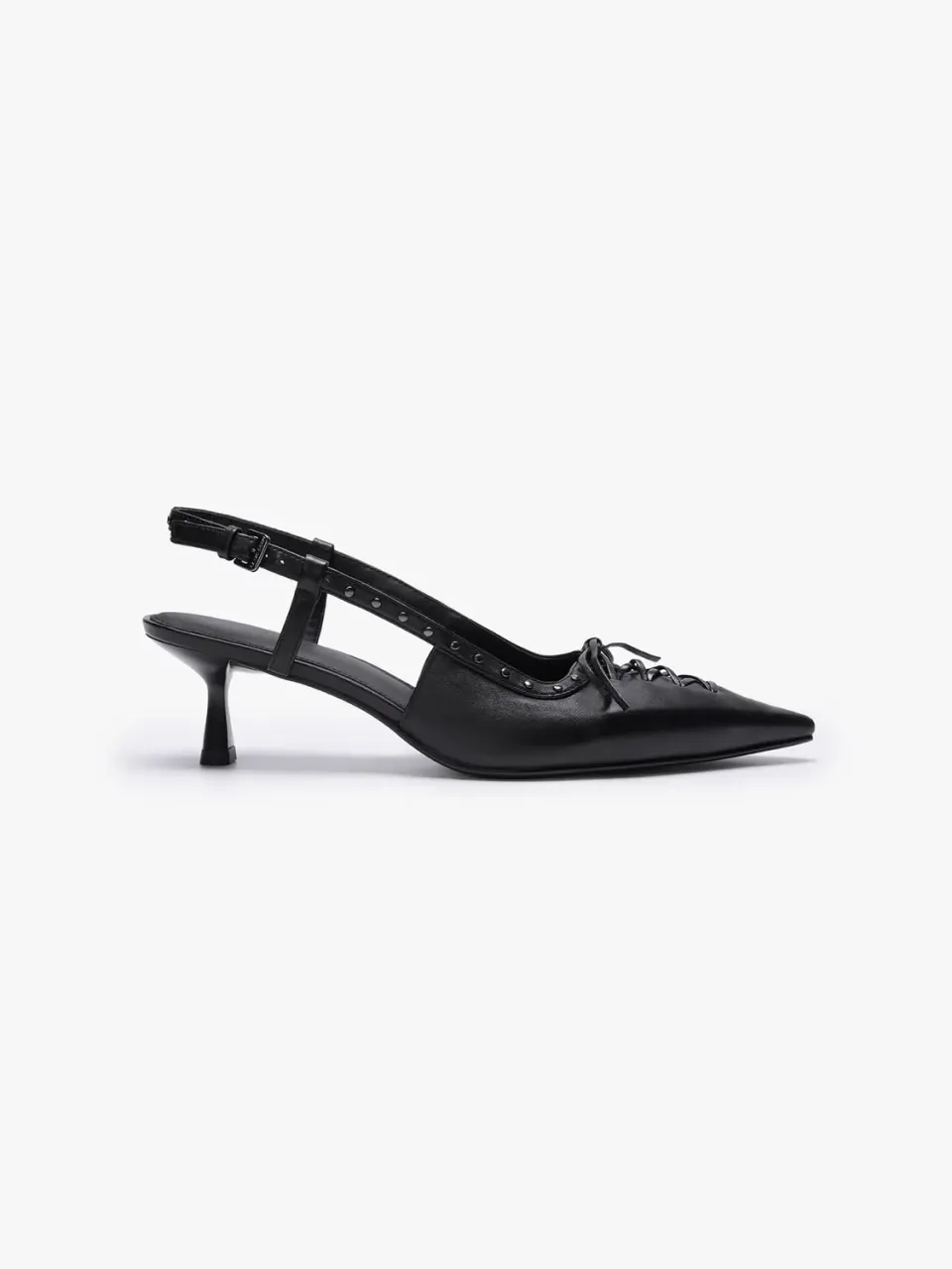 Miss Sixty Studded stiletter sort lammeskind