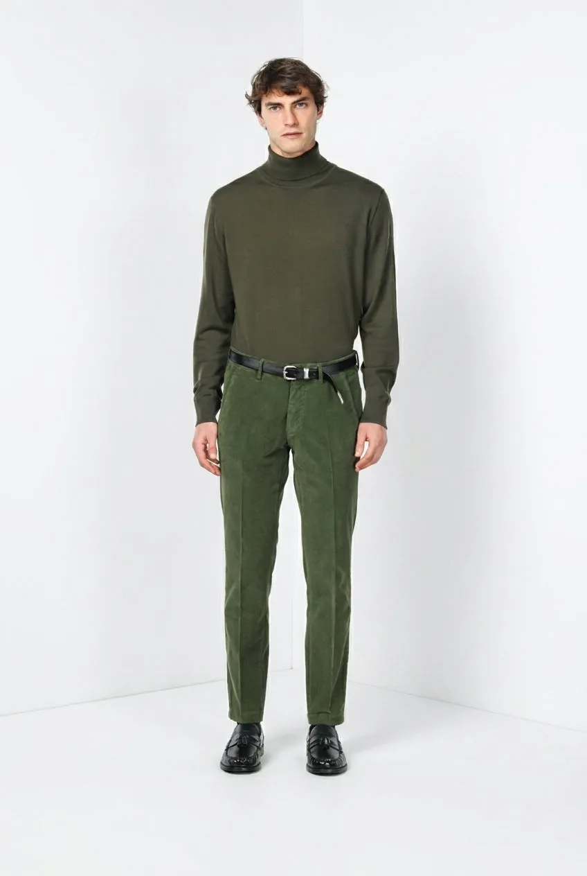 Mason's Torino chino bukser slim fit skovgrøn fløjl