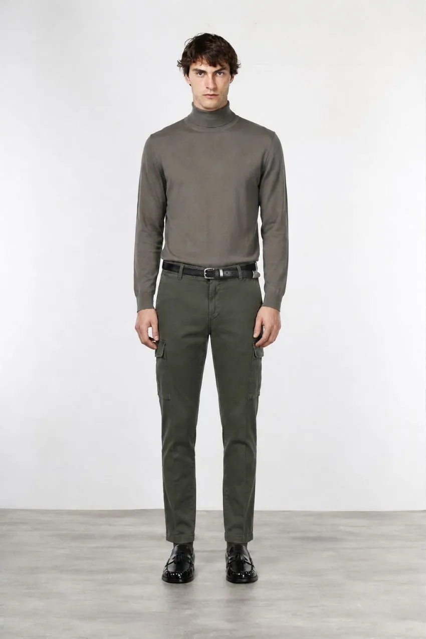 Mason's Chile Extra Slim cargobukser skovgrøn stretch