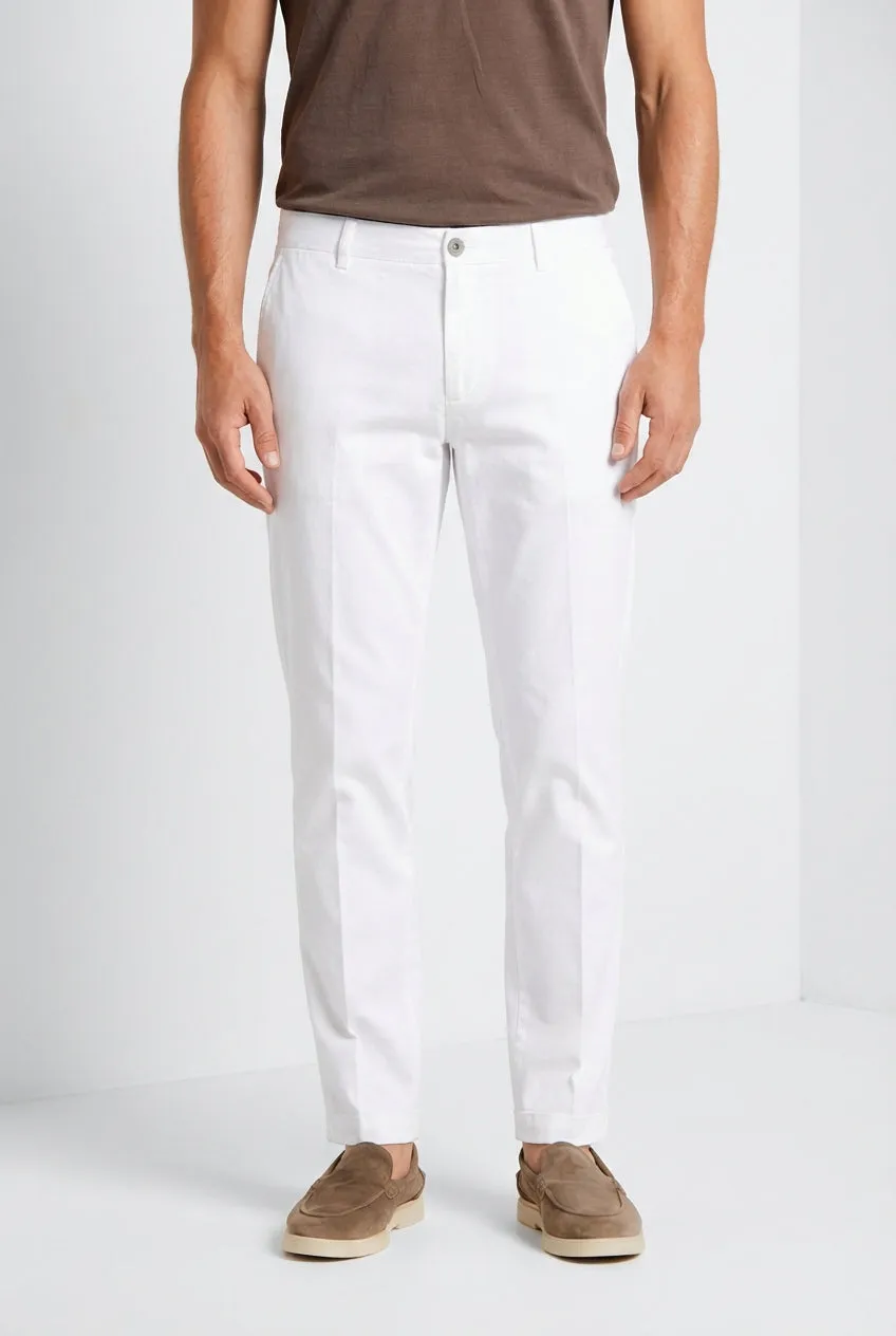 Mason's Milano chino bukser hvid extra slim stretch