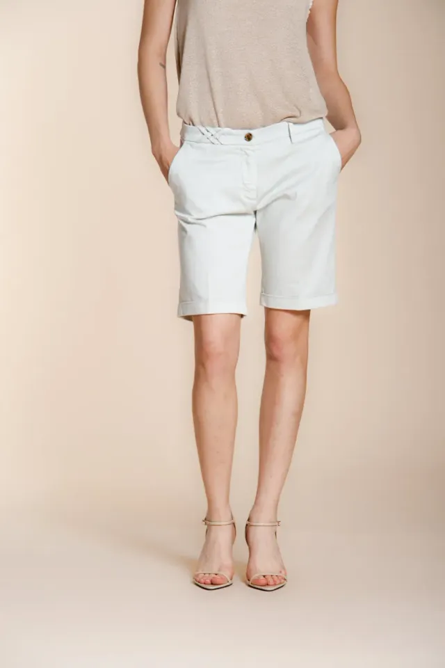 Mason's New York chinoshorts celeste slim stretch