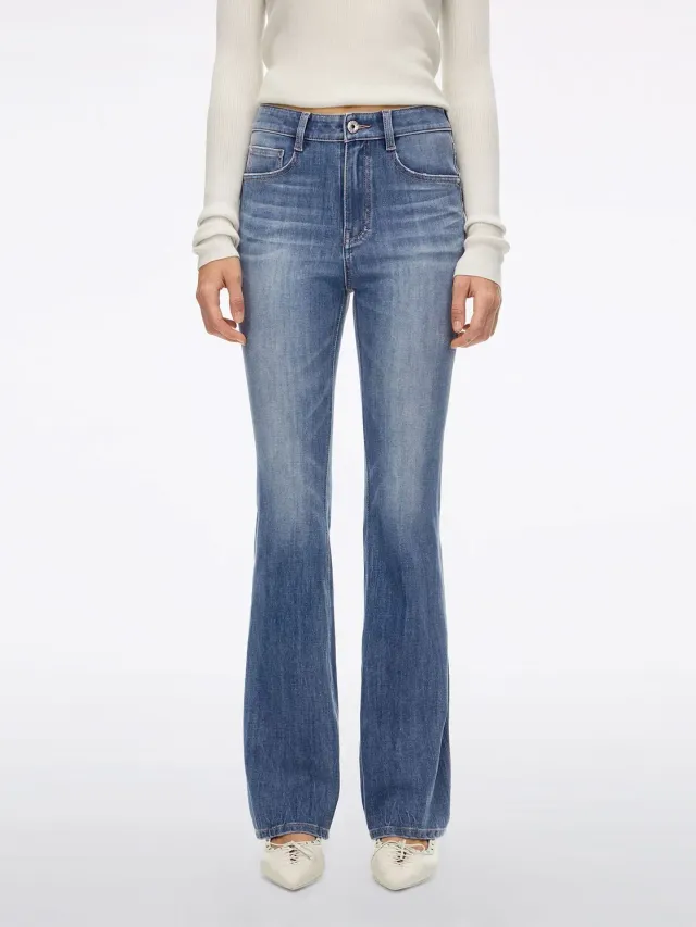 Miss Sixty flare jeans lyseblå stretch høj talje