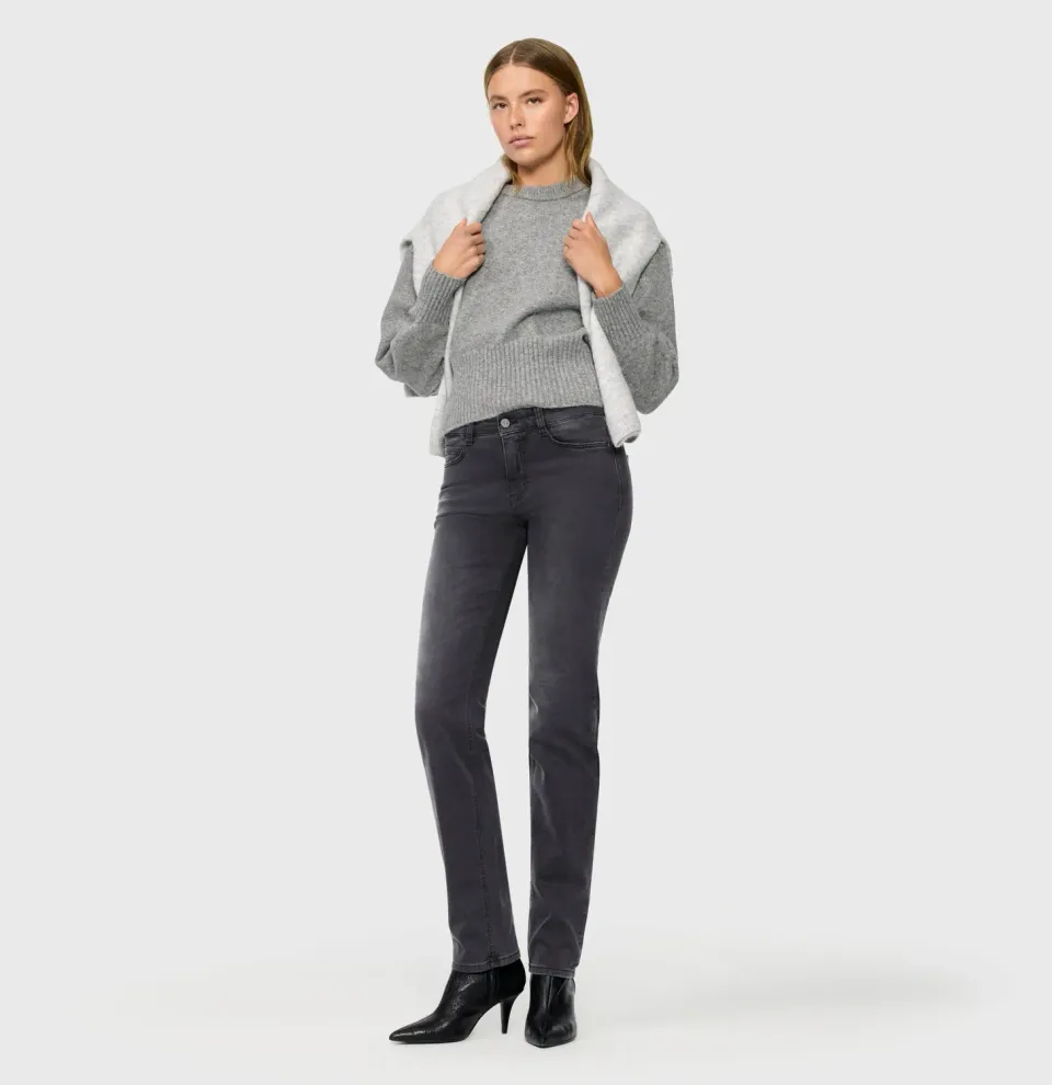 MAC Dream 5401-90-0355L jeans grå straight fit