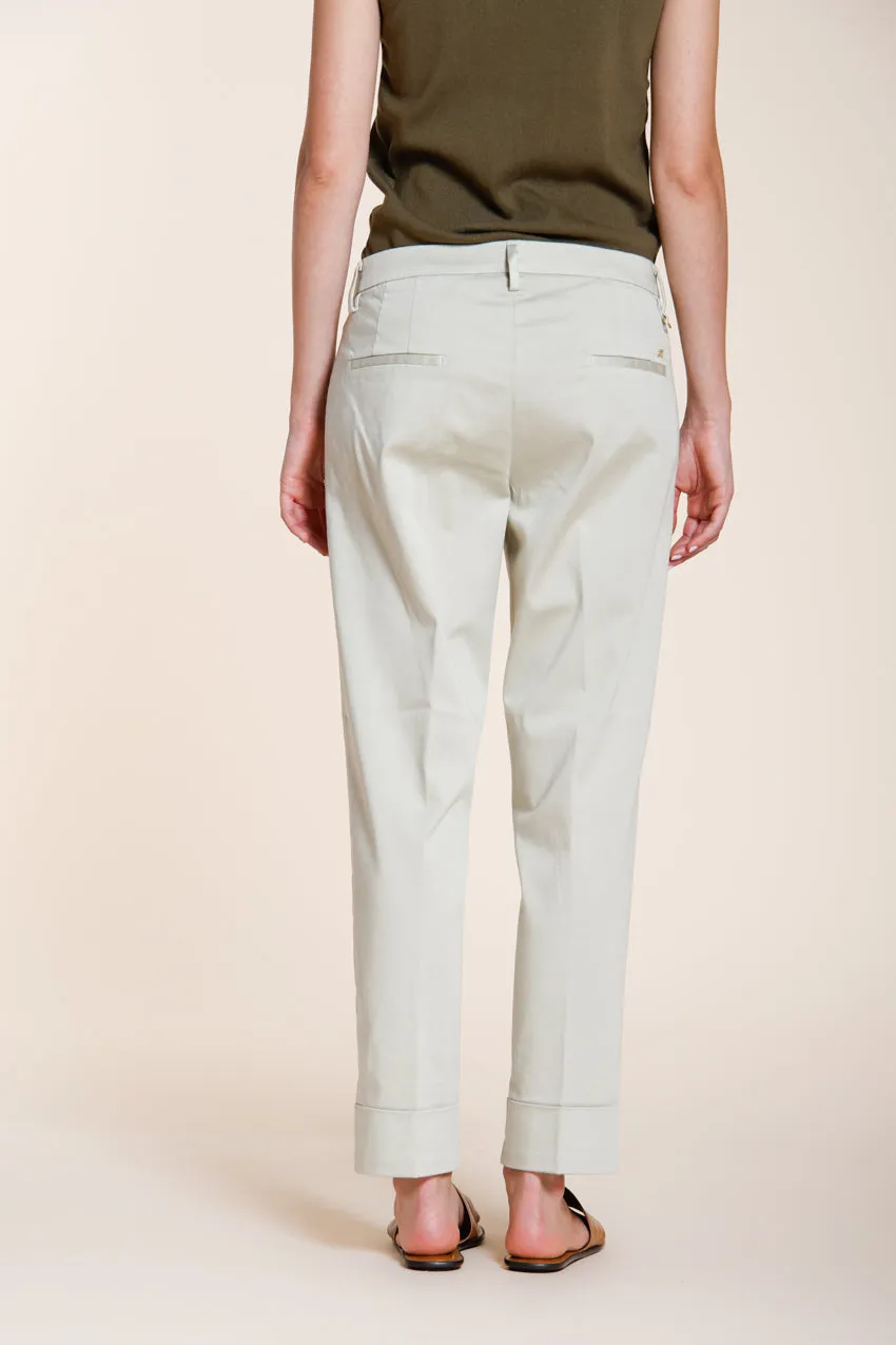 Mason's New York Carrot chino perlegrå satin