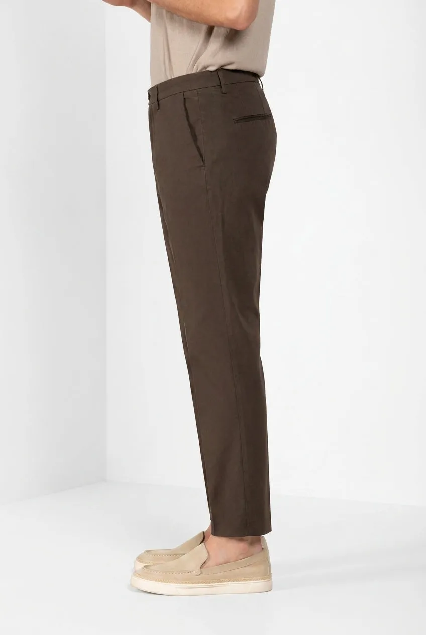 Mason's Boston chinobukser brun twill relaxed
