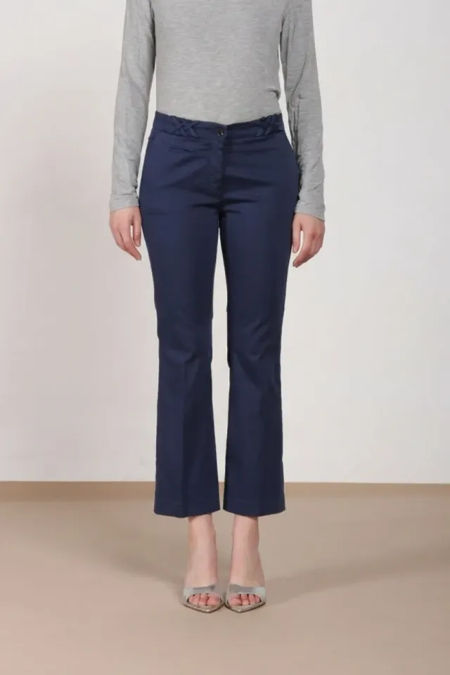 Mason's New York Trumpet dame chinos blå slim fit