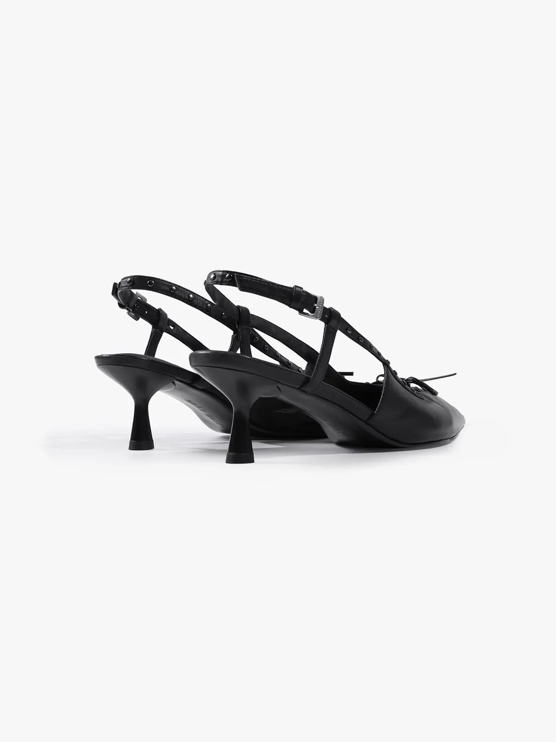 Miss Sixty Studded stiletter sort lammeskind