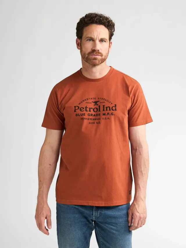 Petrol Industries Elliott T-shirt Oak industriel print