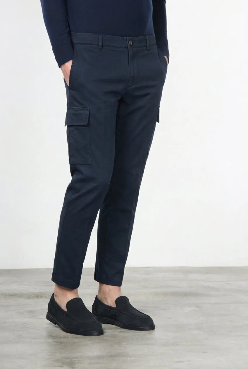Mason's Chile Regular cargobukser navy stretch