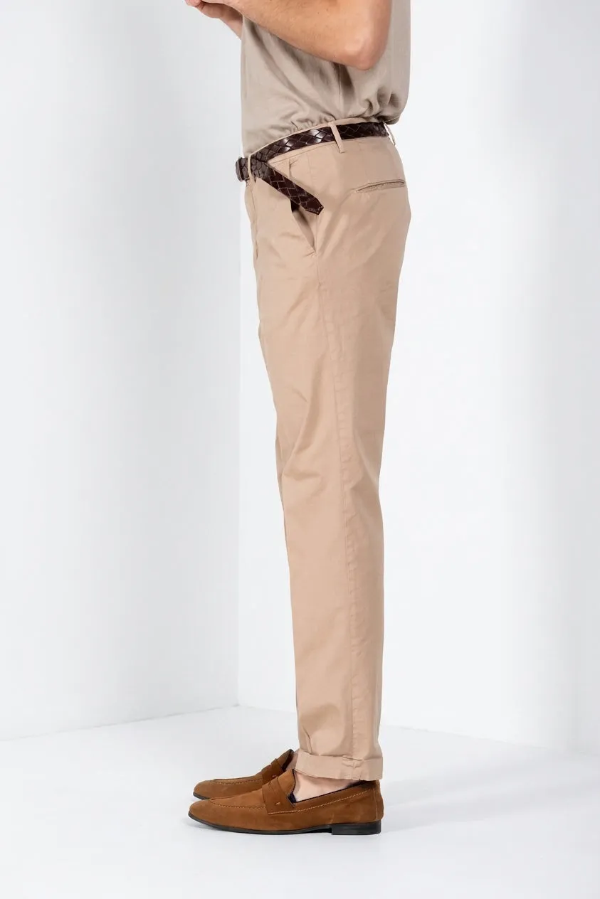 Mason's Boston chinos beige relaxed fit stretch