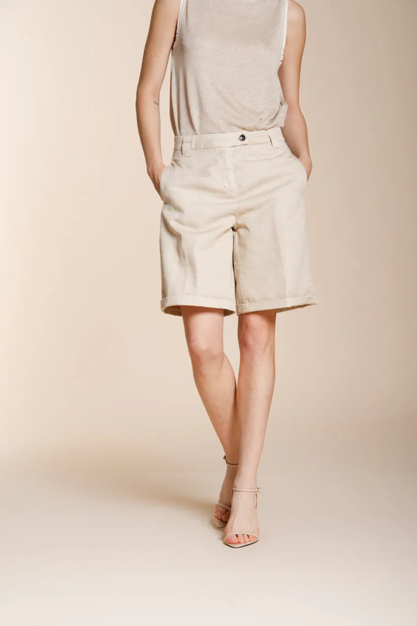 Mason's Brigitte chino shorts chalk hørblanding