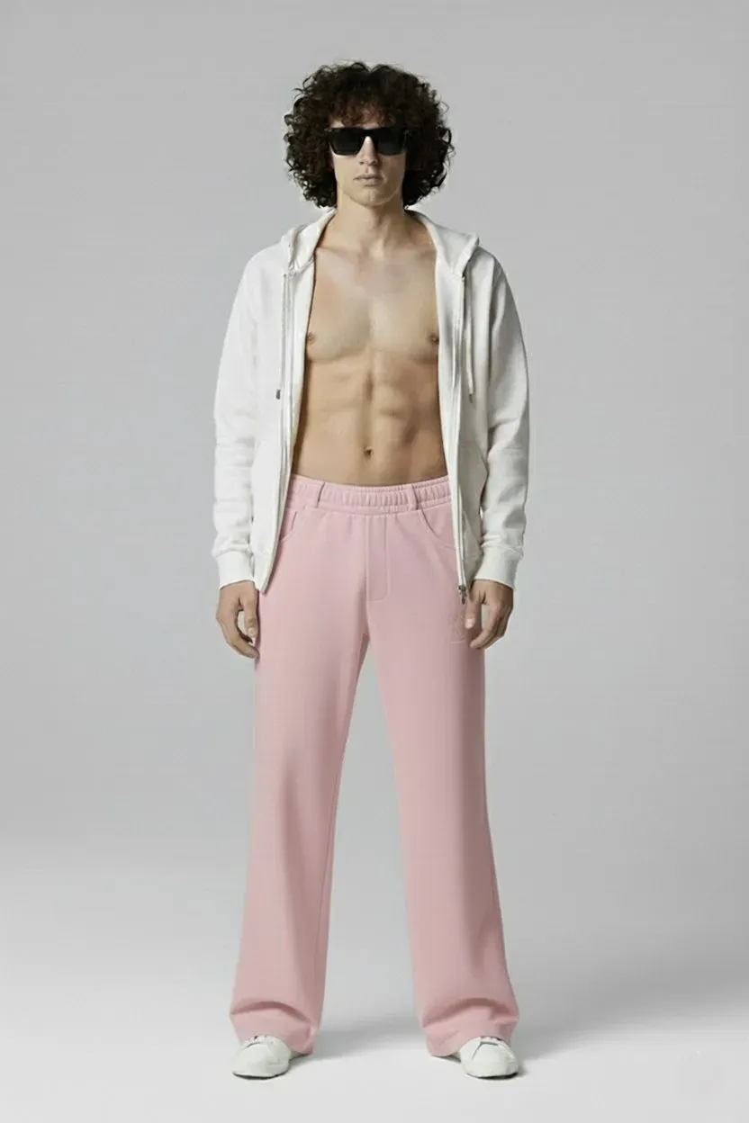 Organsk Studio Trouser vide bukser pink stretch