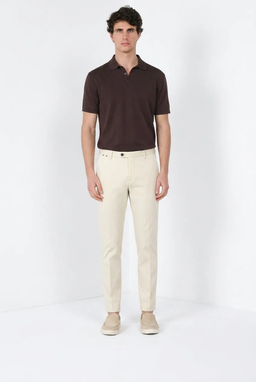 Mason's Osaka 1 Pince chinos muslingefarvet stretch carrot