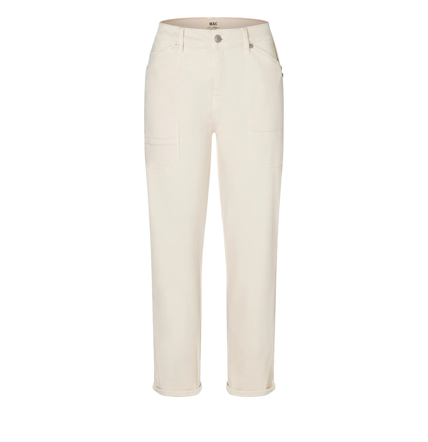 MAC Iowa 2803-00-0333L baggy jeans hvid cropped